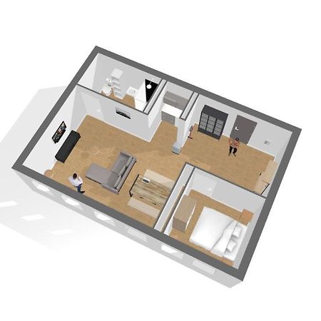 Hyper Centre - Wifi Fibre Gratuit - Jergweloh - Le New Yorkais Apartment Caen Bagian luar foto