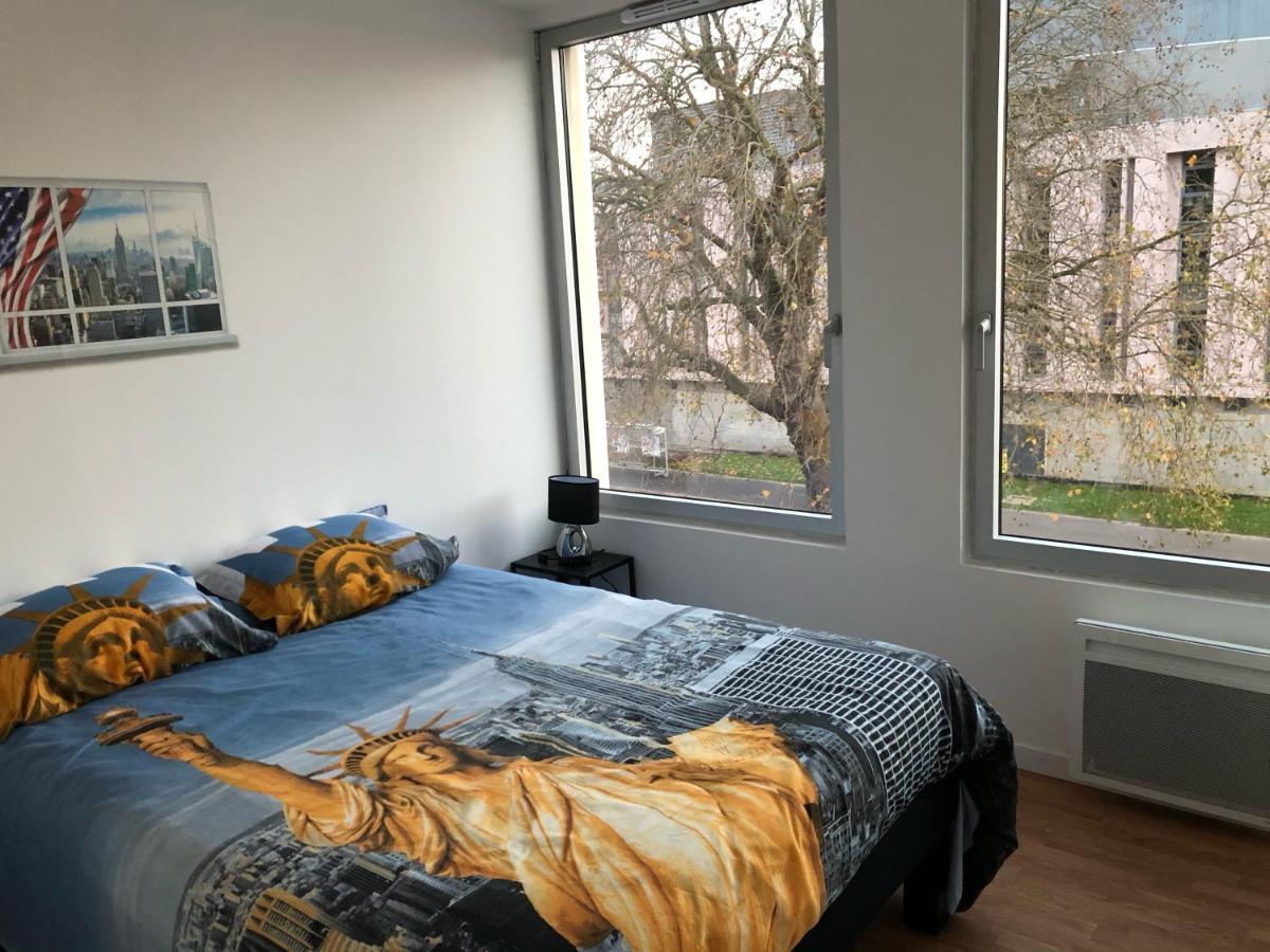 Hyper Centre - Wifi Fibre Gratuit - Jergweloh - Le New Yorkais Apartment Caen Bagian luar foto